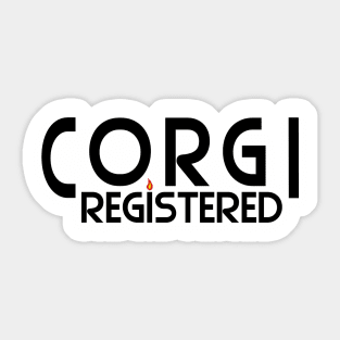 CORGI registered friends Sticker